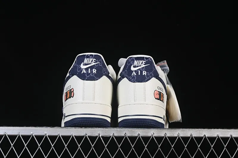 All categories Nk Air Force 1 Air Force series Nk Air Force 1 Low Air Force low-top Nike Air Force 1'07 Low Gucci joint navy blue denim Air Force 1 low-top casual sneakers SC0601-569